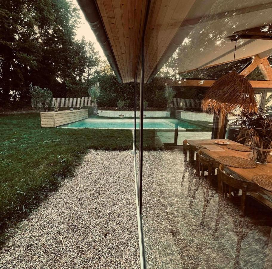 Cottage Normand Avec Sa Grande Piscine Chauffee Toute L Annee Sur Parc Arbore Et Clos En Plein Coeur De La Campagne Adapte Aux Kids Et Dog Friendly Saint-Antonin-de-Sommaire Ngoại thất bức ảnh